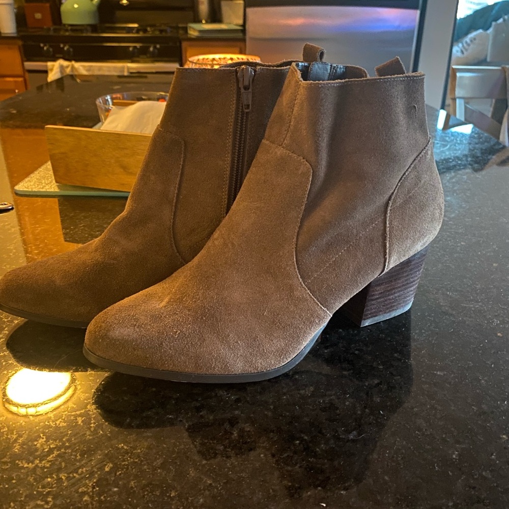 Brown Suede Bootie Size 9